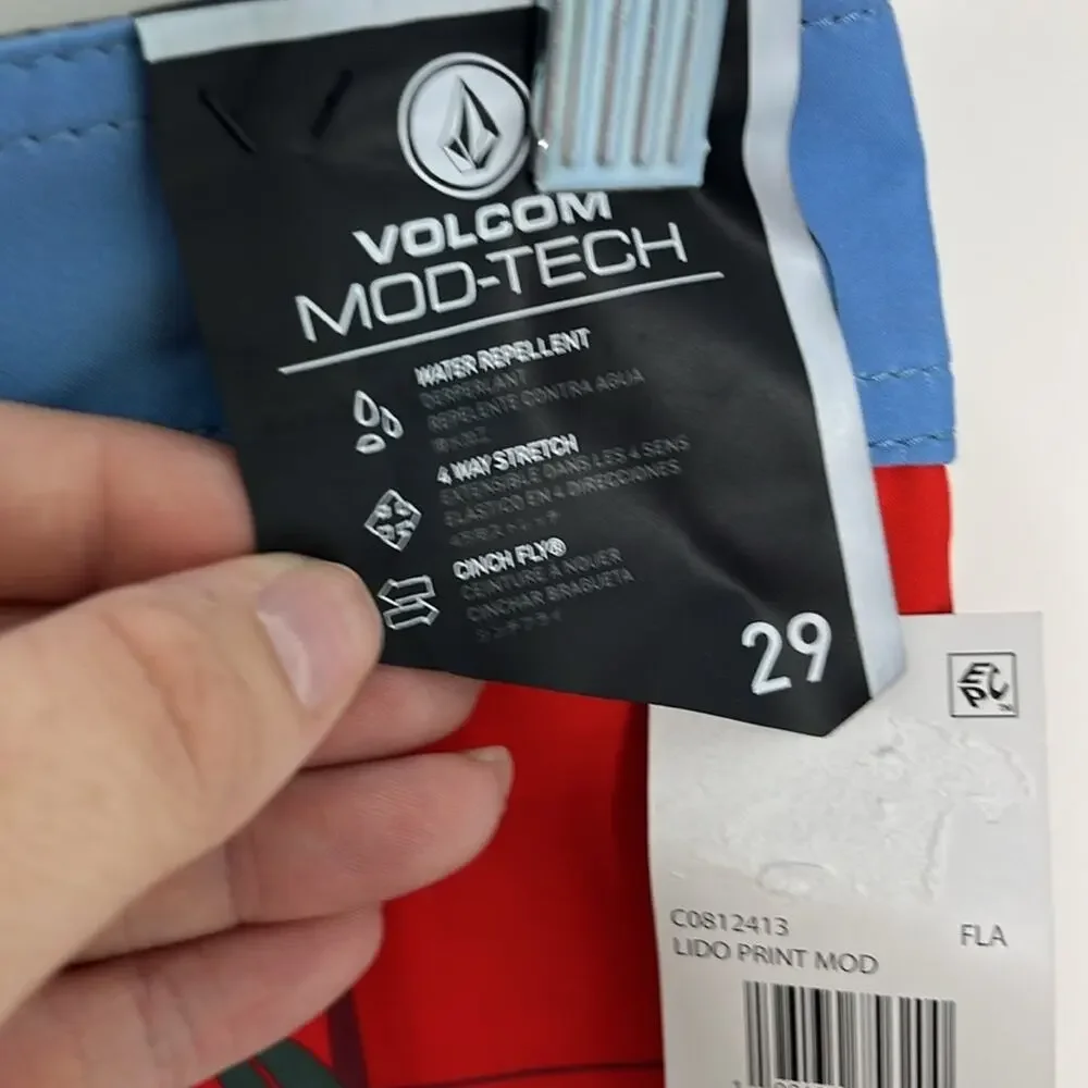 Boys Volcom Swim Trunks Size 18